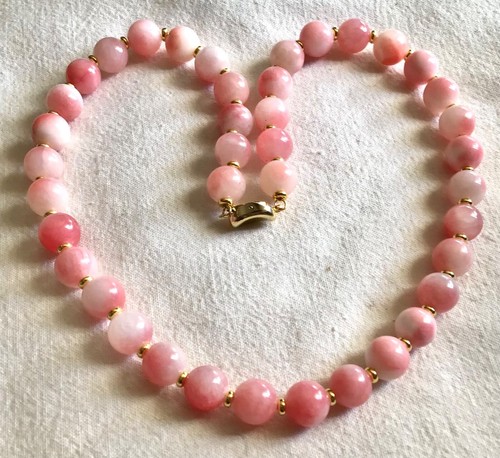 Collier belles perles jade - 🌟collier,