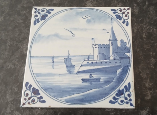 Carreau céramique ancien - carreau, de