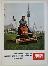 leaflet brochure tractor hydraulic mower mower AGRIA 9300 traktor tractor