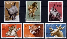 Belgique 1242-47, Animaux De Le Zoo Anvers