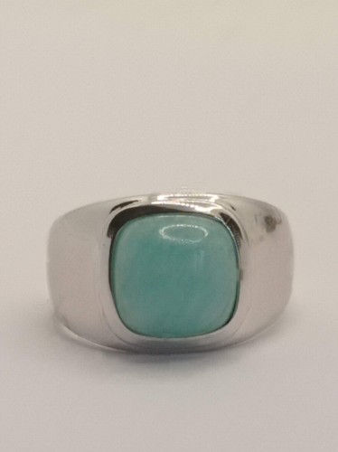 Bague argent 925 amazonite