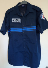 Chemise marine manches courtes Police Municipale GK, Taille L, ref #6420M