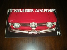 ALFA ROMEO RARE BROCHURE ""G 1300 JUNIOR"" ORIGINAL EXCELLENT CONDITION!!!