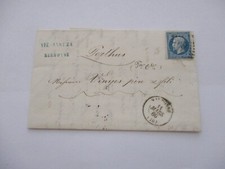 VIEUX PAPIER LETTRE CLASSIQUE DE ? AUBE 10 A PERTHUS PO 66