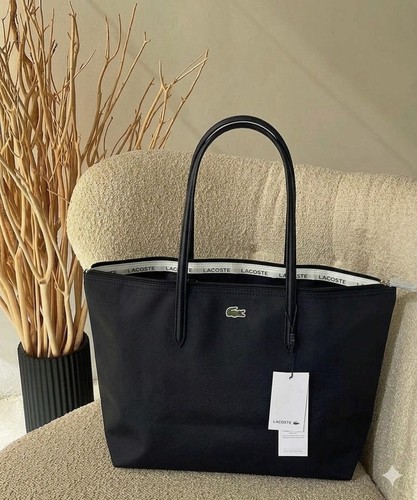 Sac cabas lacoste noir grande - sac,