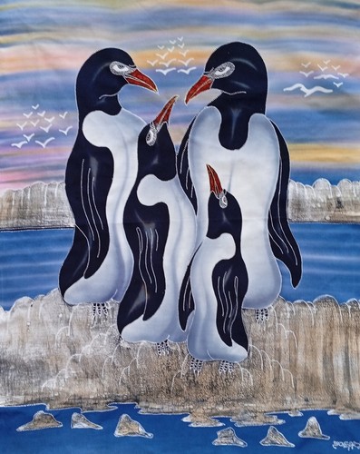 Famille pingouin batik - i,