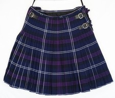Kilt tartan en laine tissée