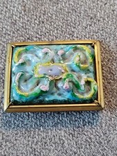 Broche Ancienne Émaux Et