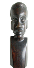 STATUETTE ÉBÈNE ART AFRICAIN VINTAGE 1960/70 Hauteur 25 cms  TRES BEL ÉTAT