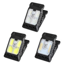 Lampe solaire LED d'extérieur à pince, portable, étanche, avec détecteur de C6Z3