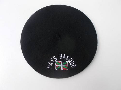 Béret basque noir adulte