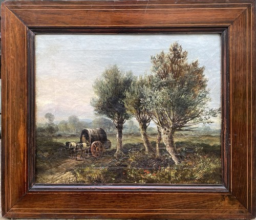 Tableau peinture cadre 19ème - peinture,