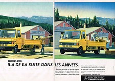 PUBLICITE ADVERTISING 025  1987  MERCEDES-BENZ 2      le 409 D  ( 2 pages)