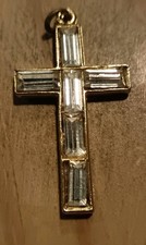 Médaille Religieuse Ancienne Crucifix Pendentif Jésus Christ 