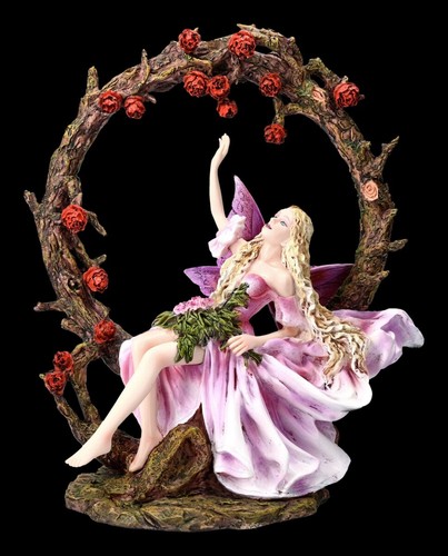 Figurine elfe avec rosengbogen - avec,