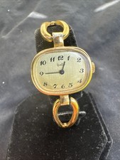 Antique mechanical watch women's gold plate ref I837