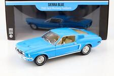 1:18 Greenlight 1968 Ford Mustang Fastback Coupé Sierra Blue