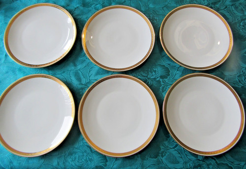Assiettes dessert porcelaine - 6,