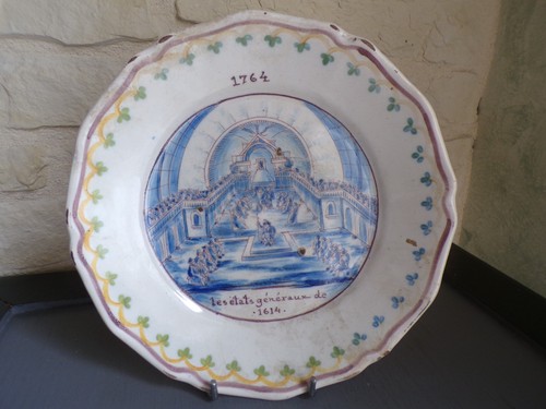 Assiette faïence ancienne les - assiette,