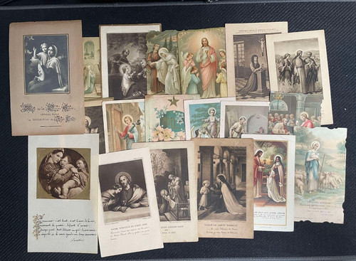 Lot images pieuses diverses - lot,