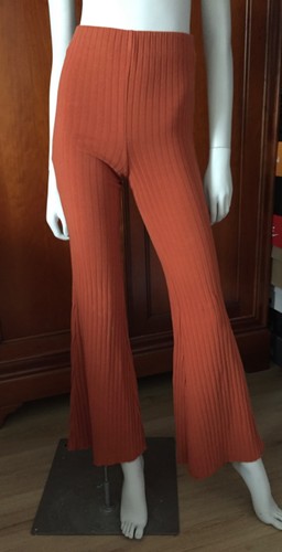 Pantalon orange bershka maille - orange,