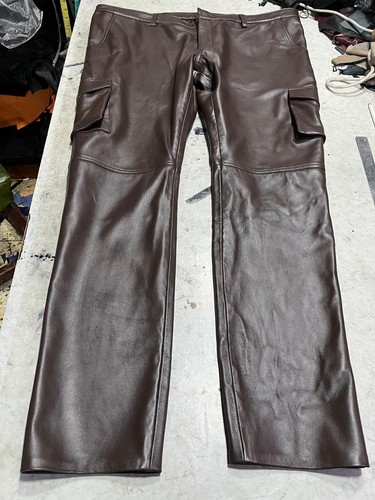Pantalon cuir motard - pantalon,