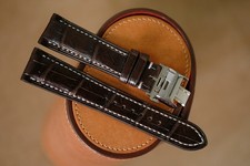 Handmade brown Longines strap Longines band size 21/18 (or any size 19 20 22)