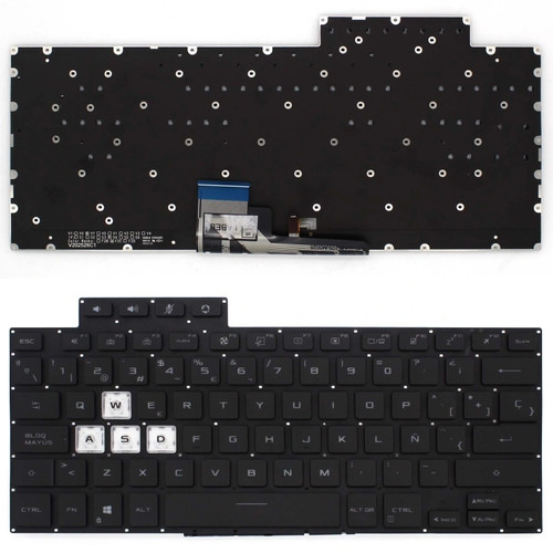 Clavier rétro éclairé pour - rétro-éclairé,