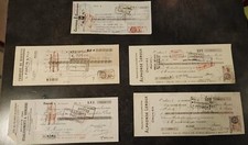 Lot de 5 timbres fiscaux France avant 1940 