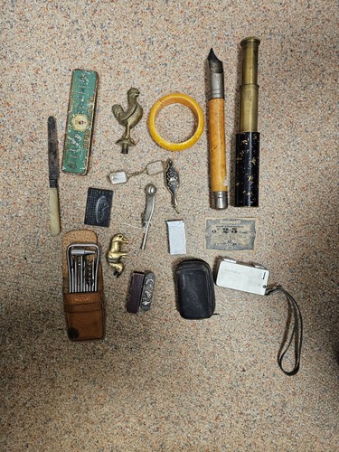 Lot brocante objets anciens - lot,