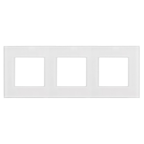 Cadre triple verre blanc