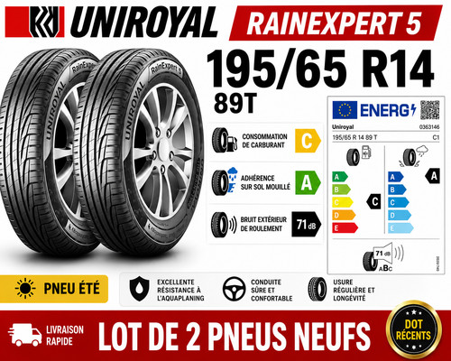 Lot pneus uniroyal - 2,