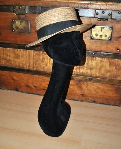 Chapeau canotier paille - canotier,