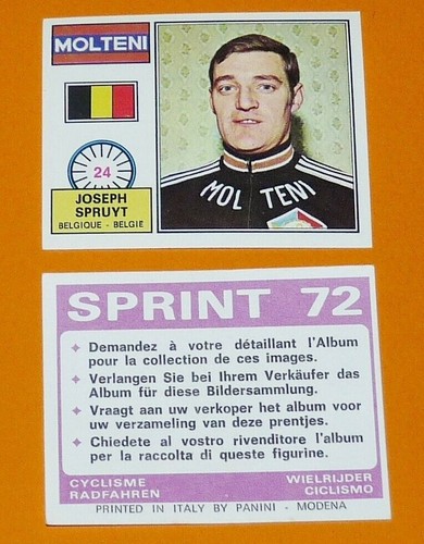 Panini sprint cyclisme 1972 - sprint, 72