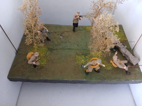 Diorama infanterie russe - diorama, ww2