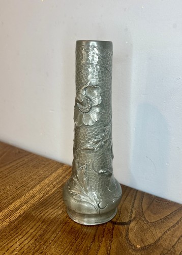 Vase art nouveau étain - art,