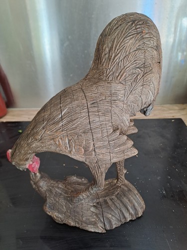Sculpture bois combat - sculpture, combat.