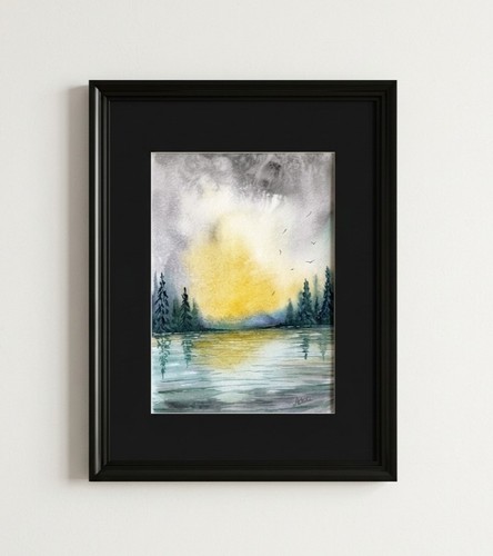 Tableau peinture paysage - tableau,