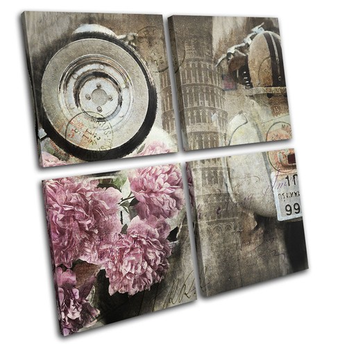 Shabby chic moped vintage - chic,