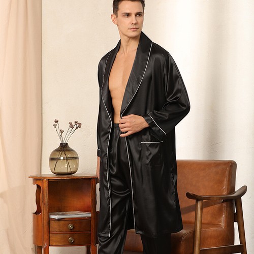 2pcs hommes satin pyjama - satin,