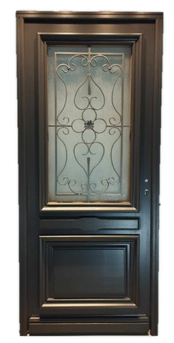 Porte entree bois - d'entree, vitree