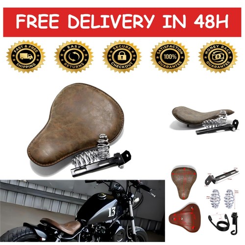 Selle moto bobber cuir - moto,
