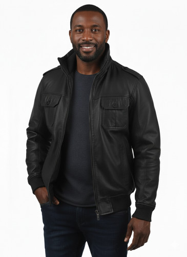 Blouson cuir moto - blouson, en