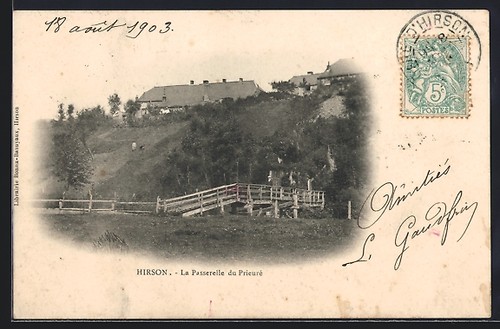 Cpa hirson passerelle du - hirson,,