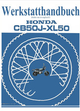 Honda CB50J & XL50 Motorcycle Service Manual 1977 Model Guide