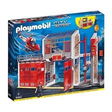 PLAYMOBIL 9462 - City Action - Caserne de pompiers avec hélicoptere - Nouveauté 