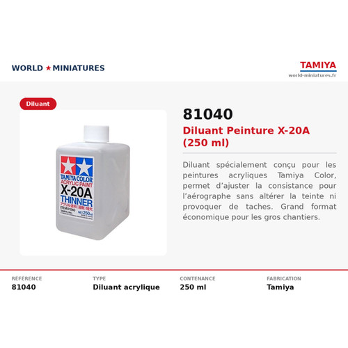 Tamiya 81040 diluant - tamiya, –