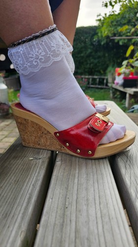 Mules compensées scholl - mules,