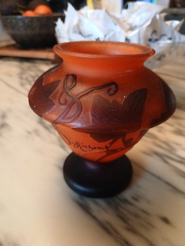 Vase richard art nouveau pate - vase,