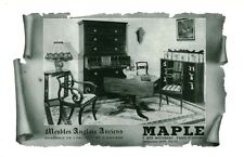 1959 Maple Antique English Furniture Magazine Issue Advertising